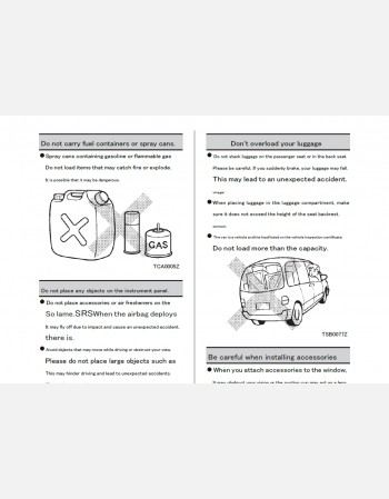 nissan vanette 2018-2019 owners manual in english